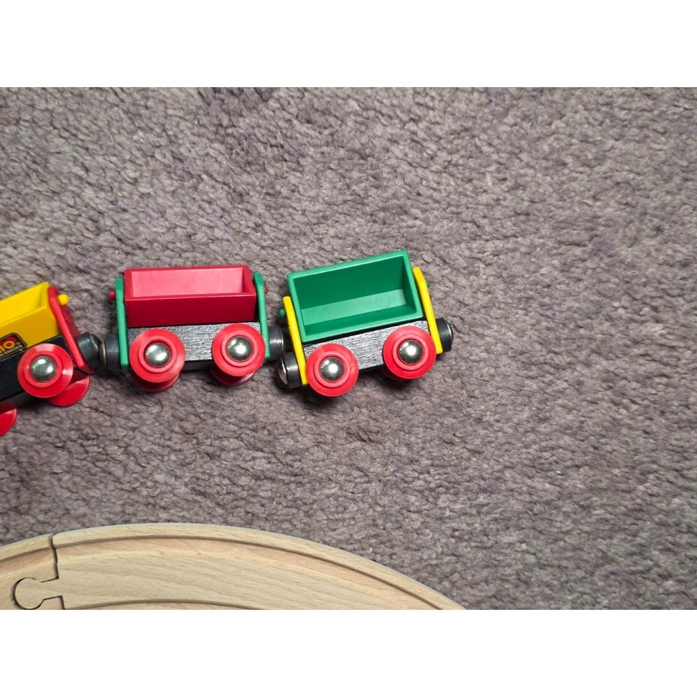 Brio Wooden Railway Trains of the World Red Road Engine Train Set Tracks - Picture 12 of 16